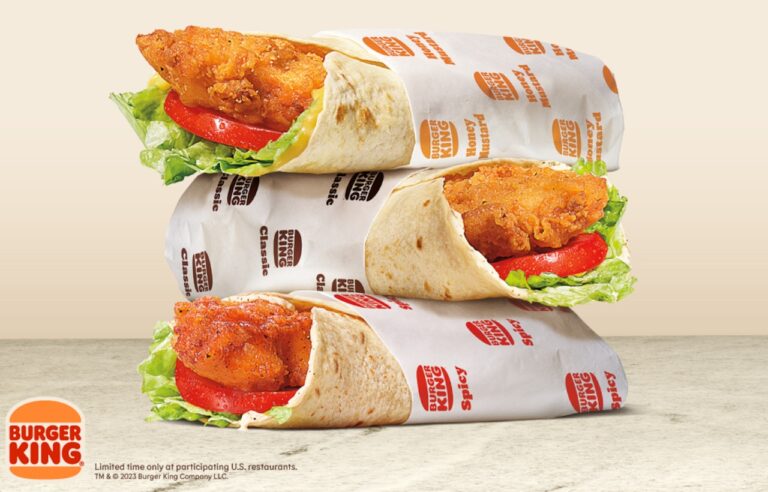 Burger King Wrap Menu With Prices