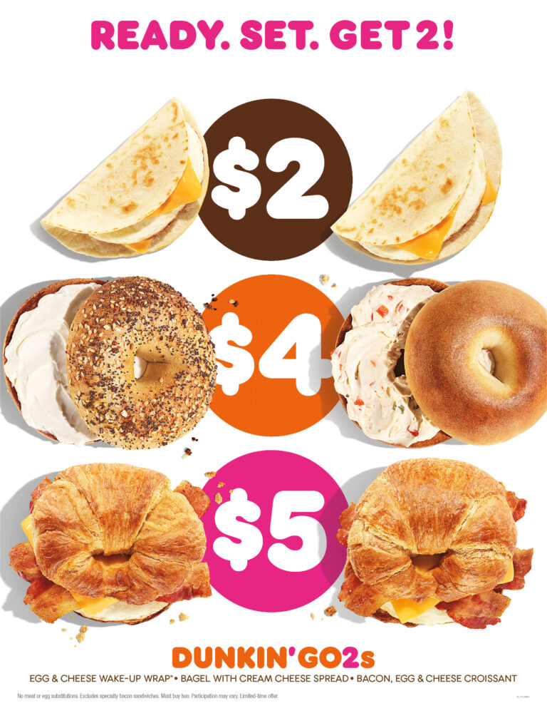 Dunkin Donuts Food Menu