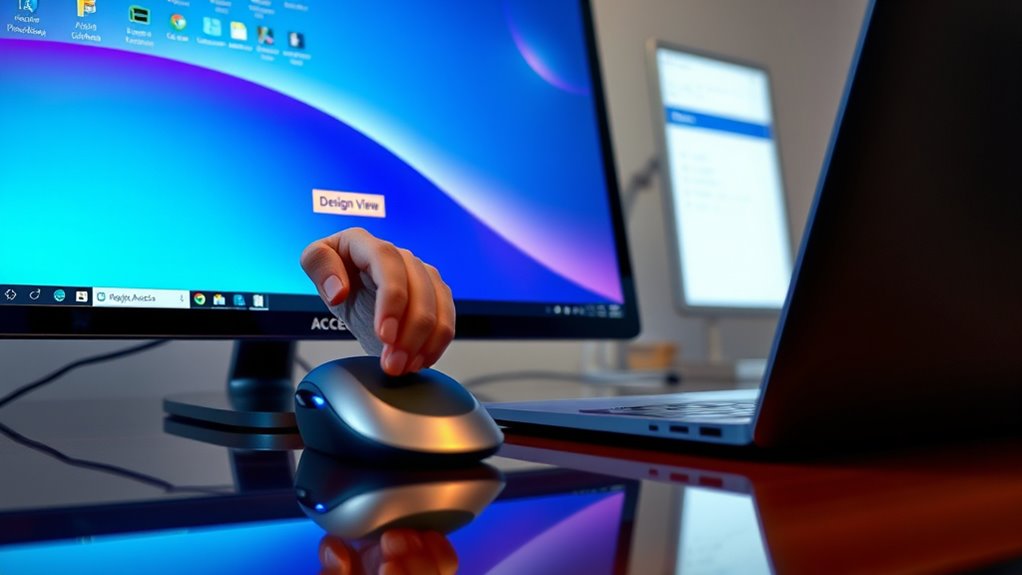 access field properties location