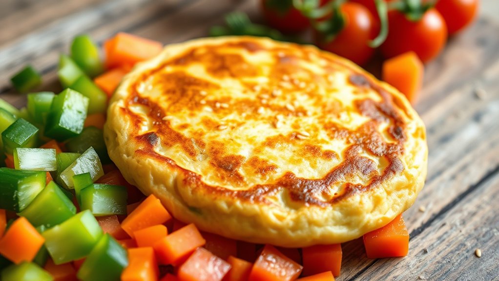 add colorful fresh vegetables