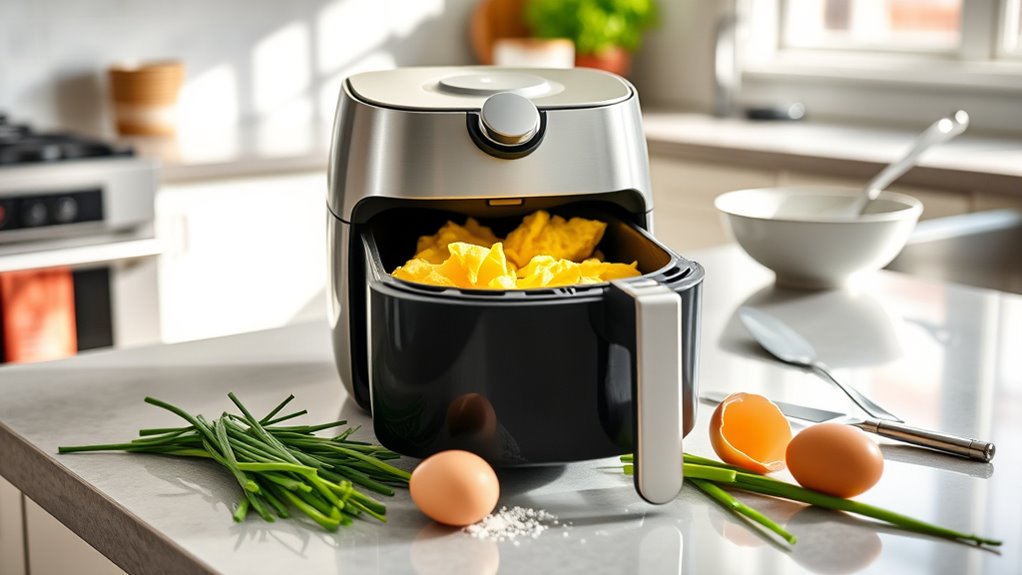 air fryer scrambled eggs