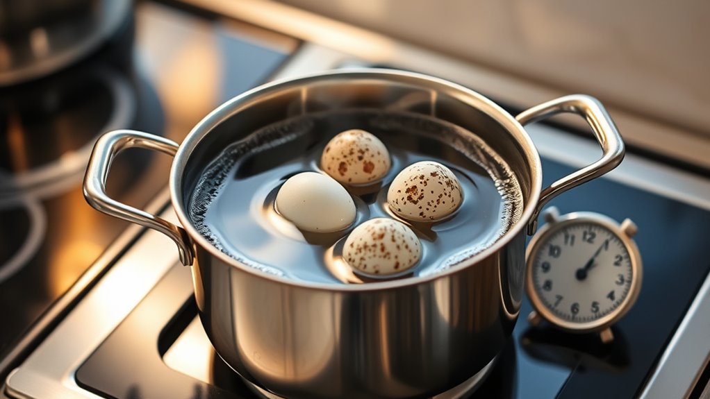 boil quail eggs precisely