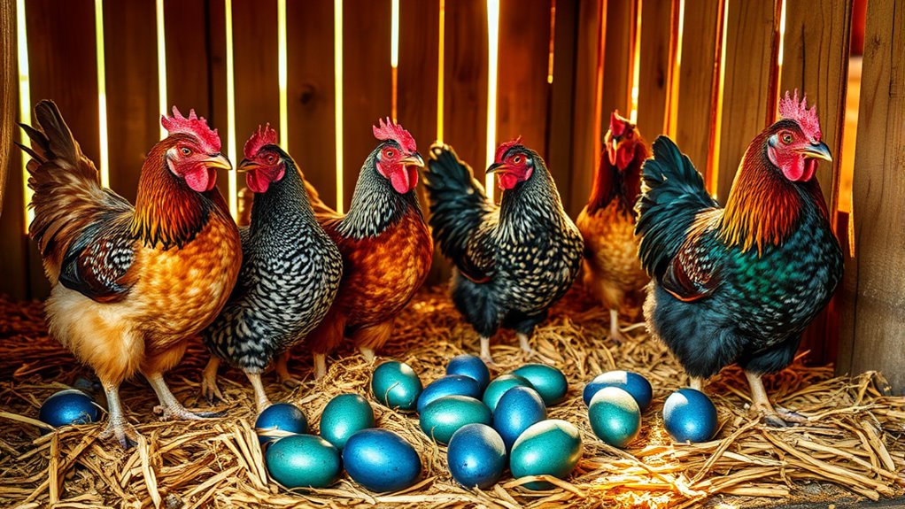 breeds laying blue green eggs