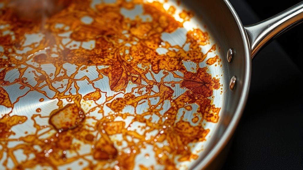 burnt oil residue buildup