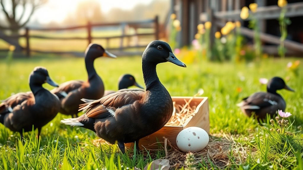 cayuga ducks egg timing
