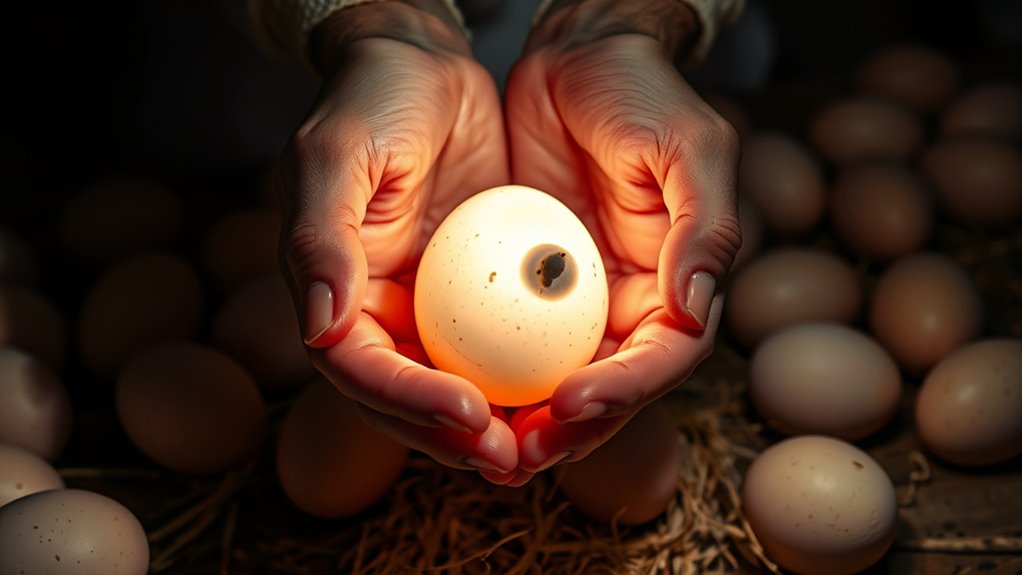 check fertilized eggs early