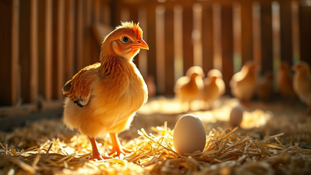 chicks begin egg laying