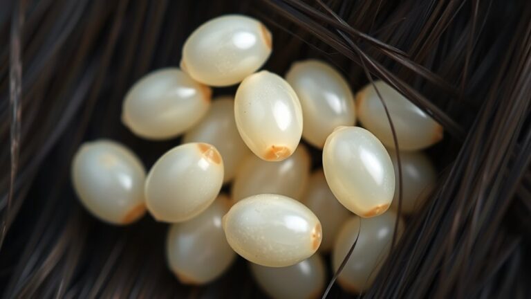 color indicates lice egg viability