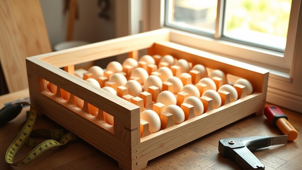 construct secure egg support