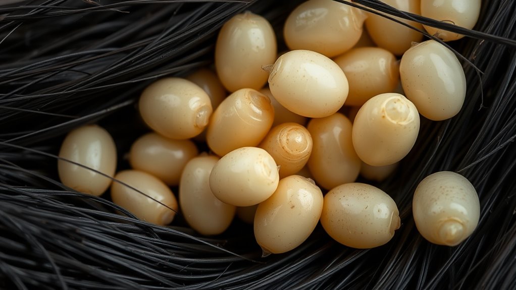 dead lice eggs appear dull fragile