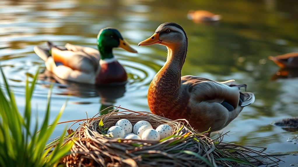 ducks begin laying eggs
