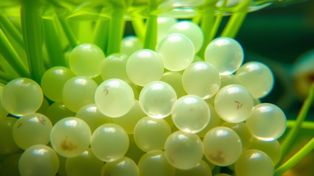 egg color change indicates development