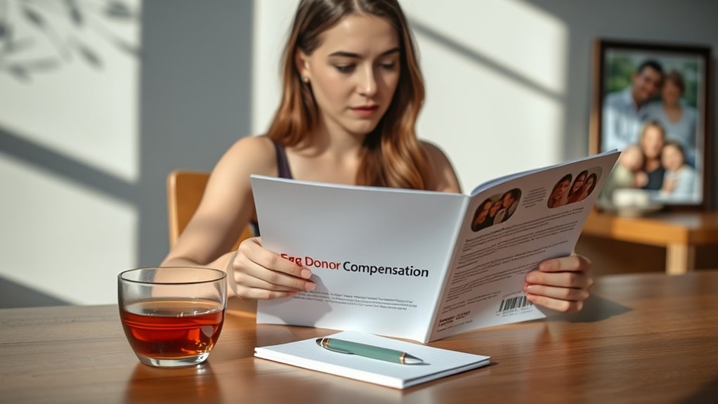 egg donor payment ranges