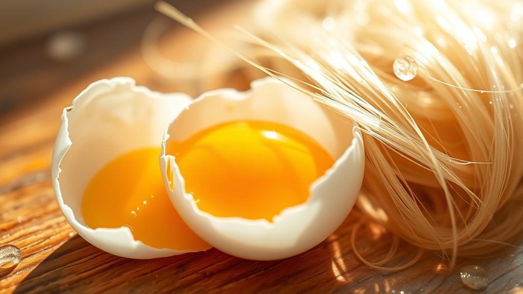 egg nutrients boost hair strength