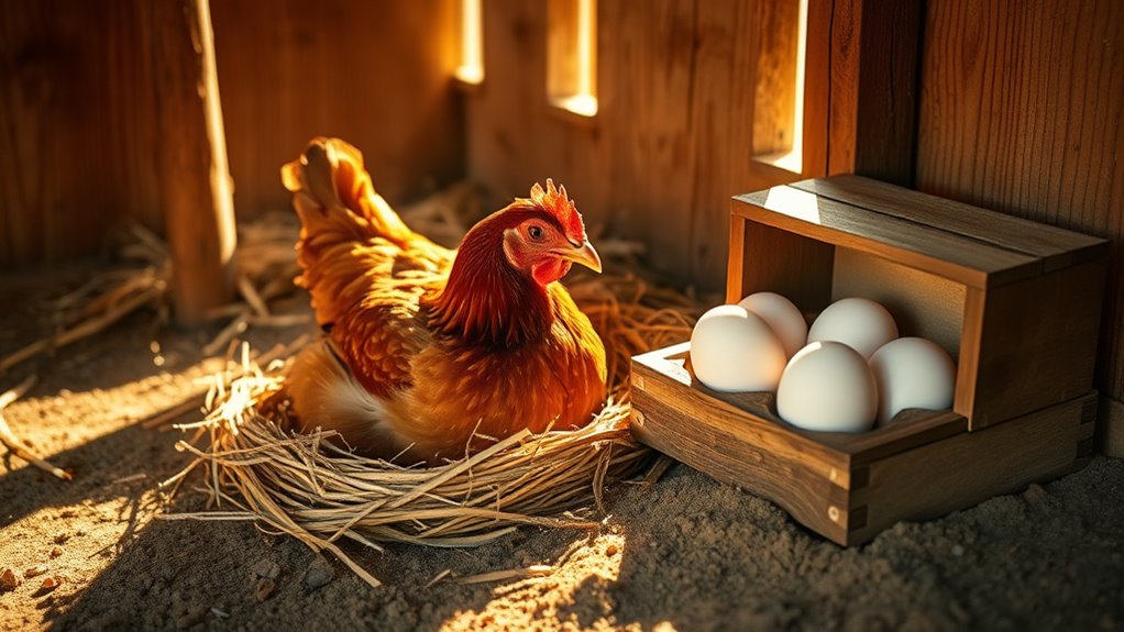 egg production in hens