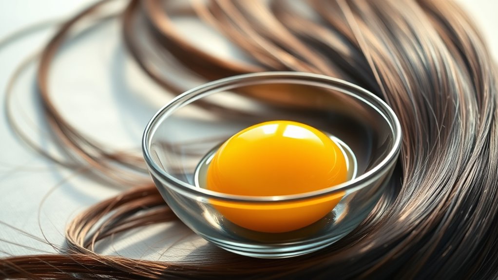 egg protein repairs and strengthens hair