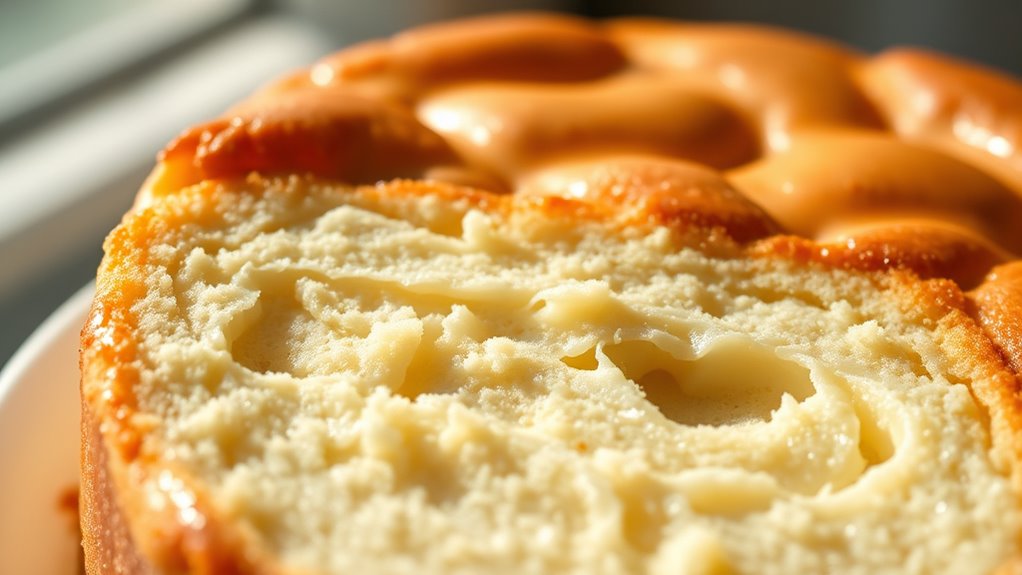 egg proteins create cake structure