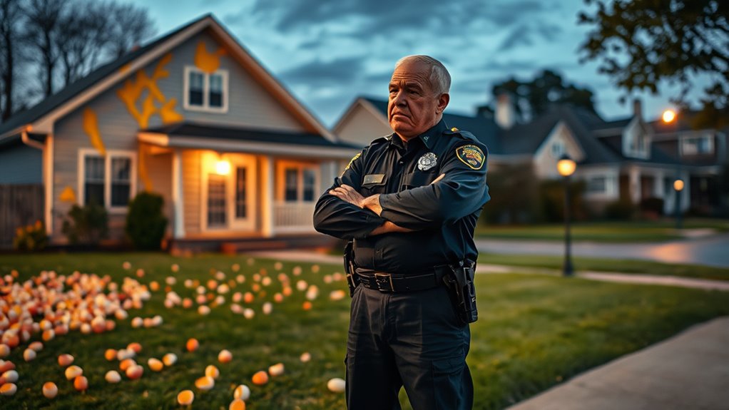 egging a house legally classified