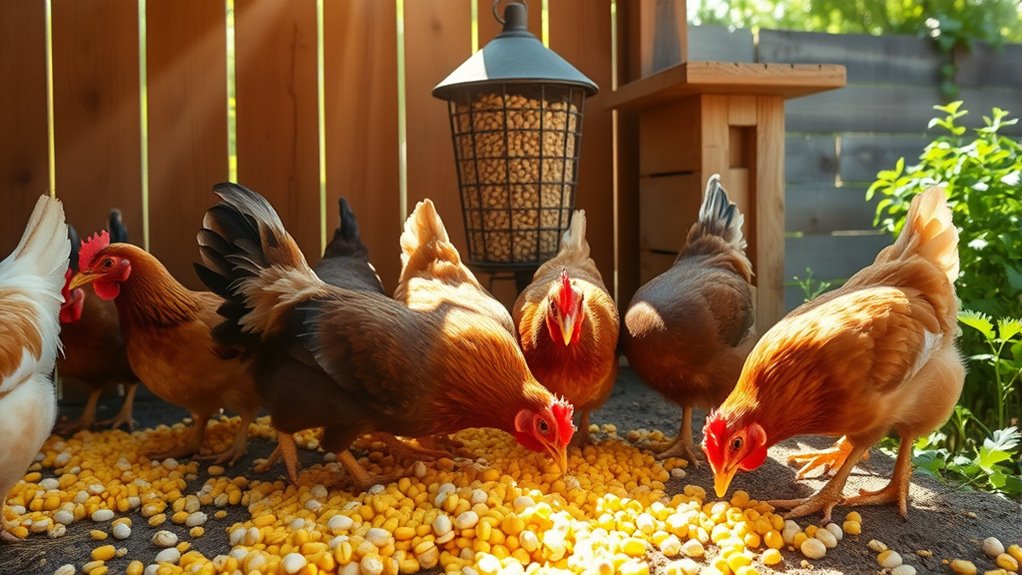 feed hens high protein calcium