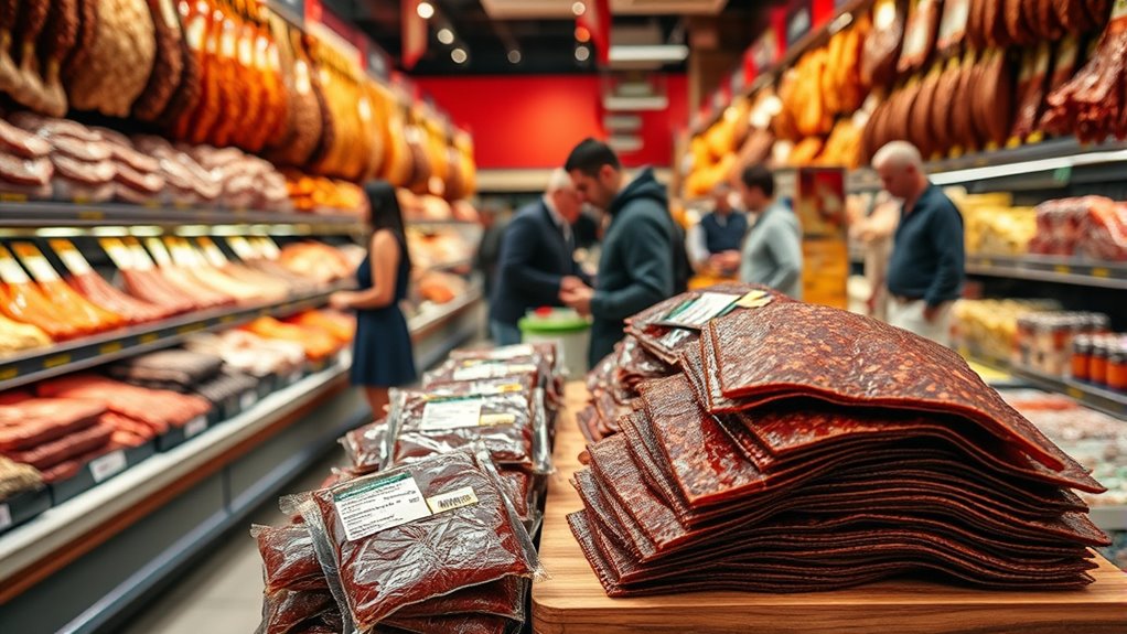 find dried beef in deli