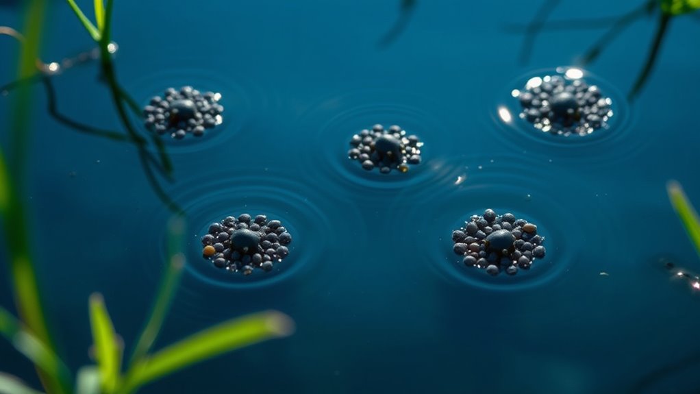 floating foam egg clusters
