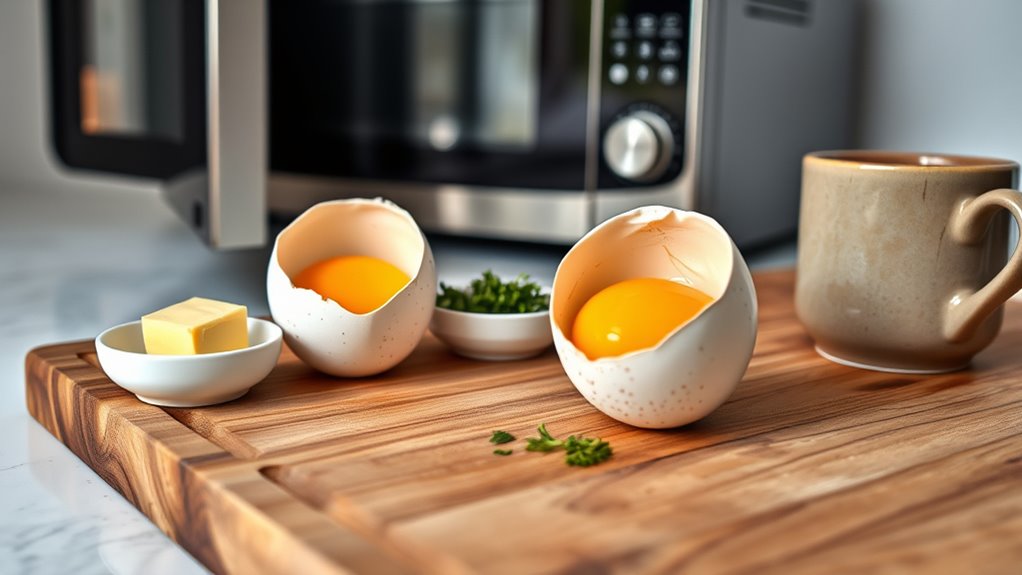 gather eggs and tools