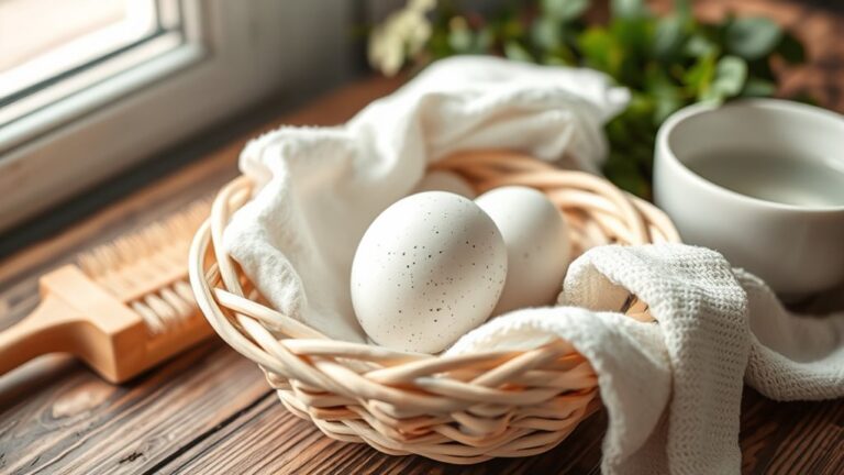 gentle egg cleaning methods