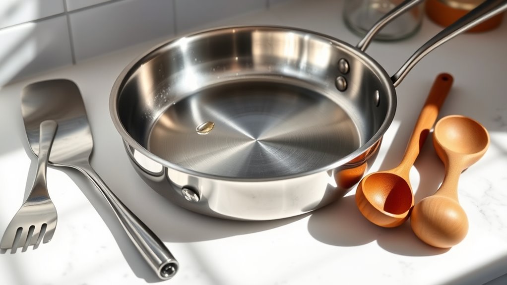 gentle utensils protect cookware