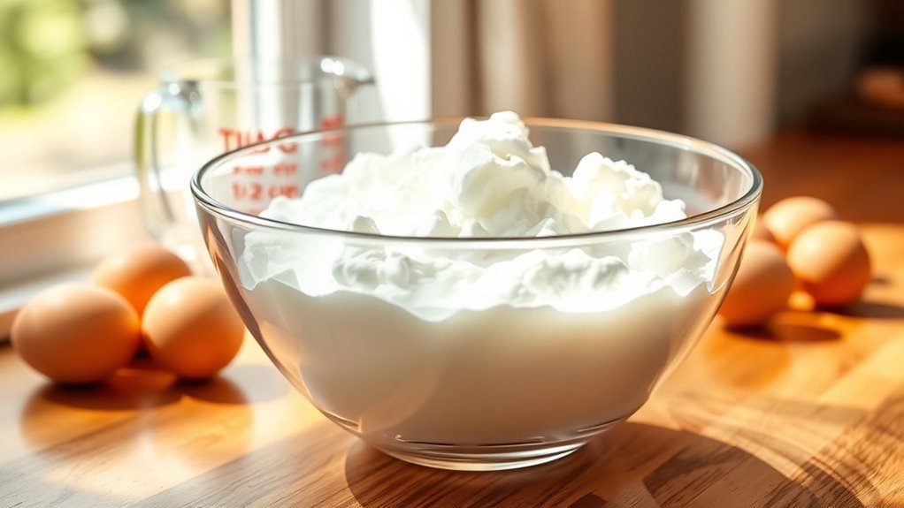 half cup egg white protein