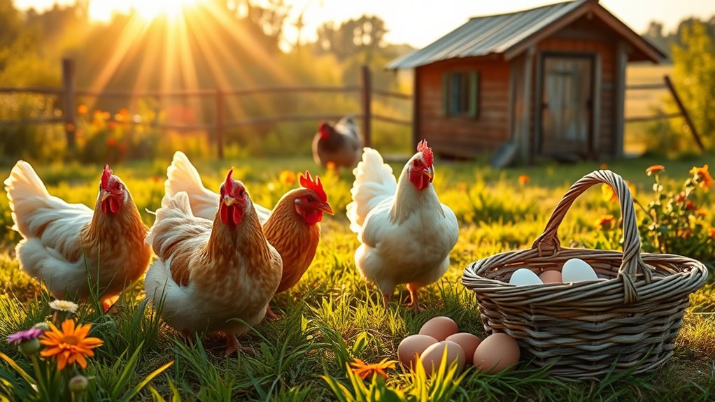 hens lay eggs independently