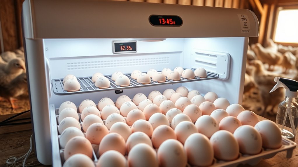 incubator hatch chicken eggs