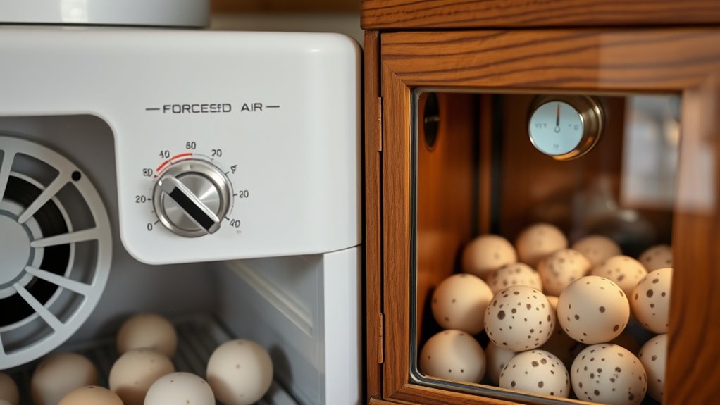 incubator temperature circulation differences