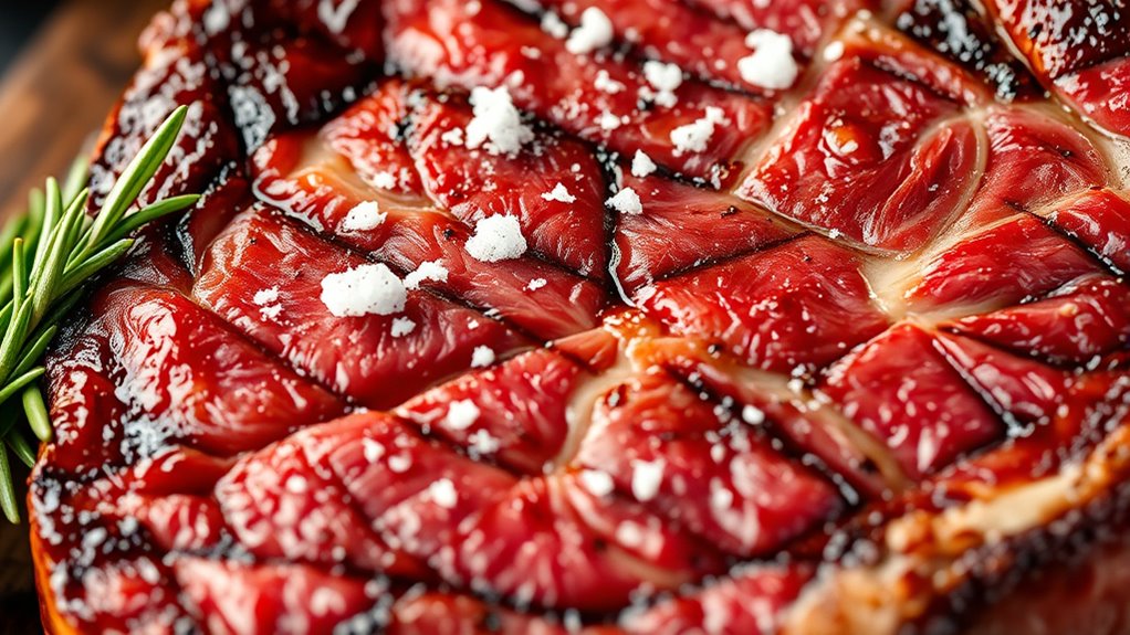 juicy tender marbled steak