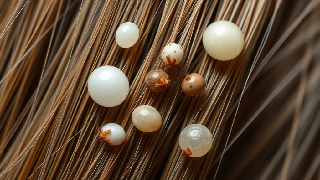 lice egg color indicators