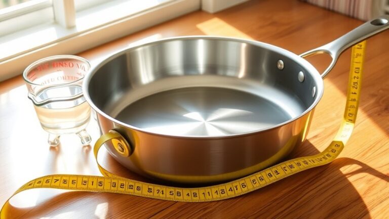 measuring pan capacity accurately