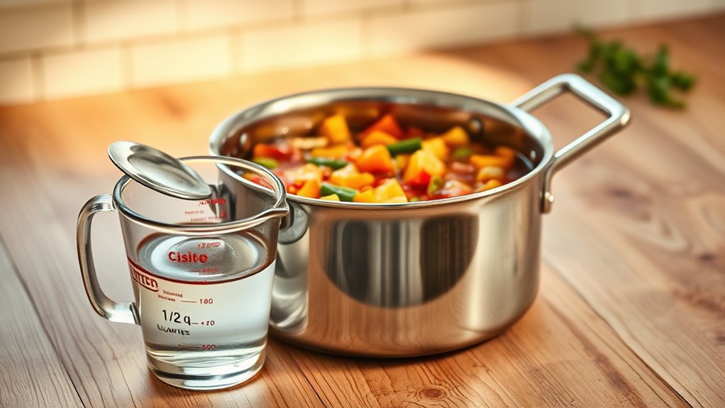 measuring pan volume accurately