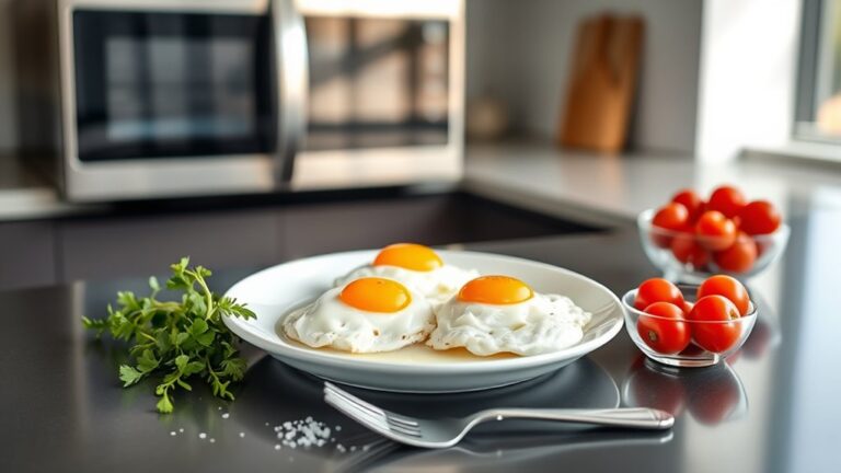 microwave eggs over easy method