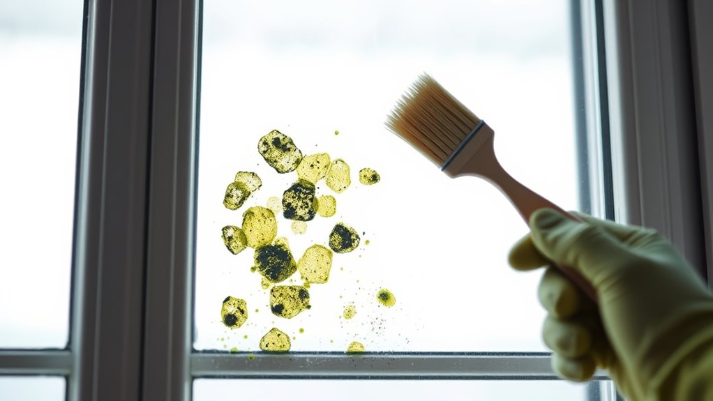 mold between window panes