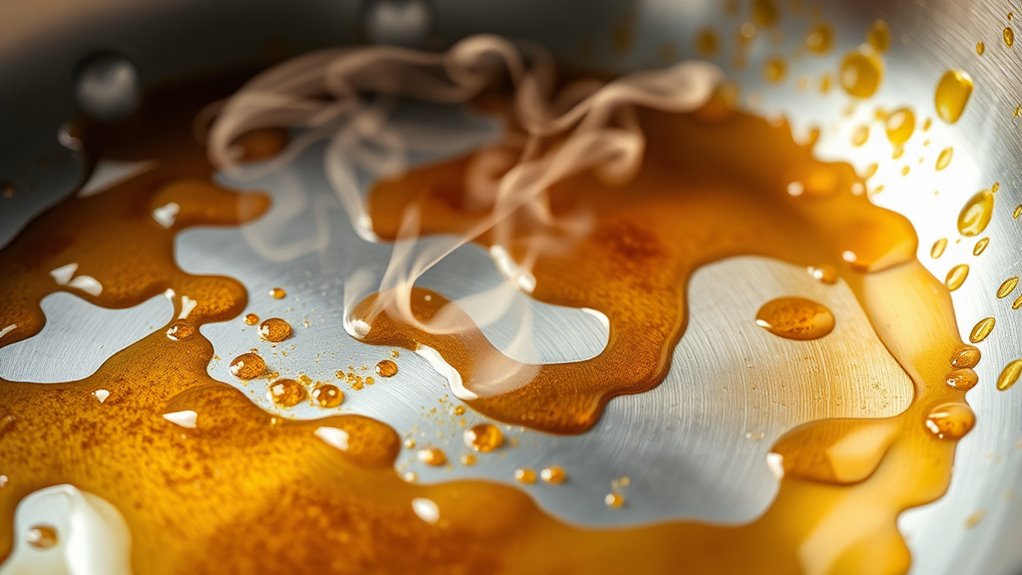 oil burns and stains