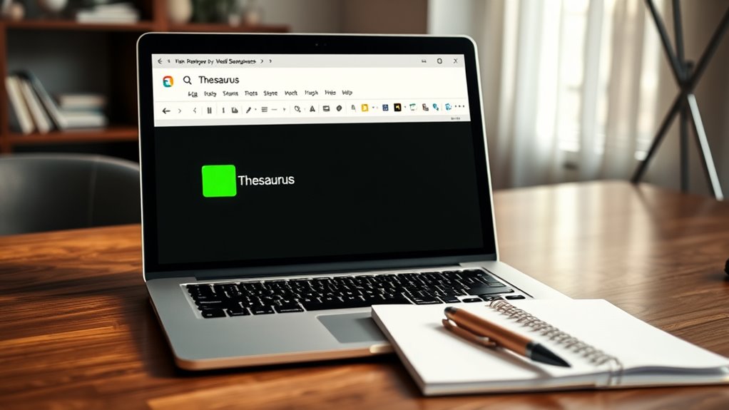 open thesaurus from review