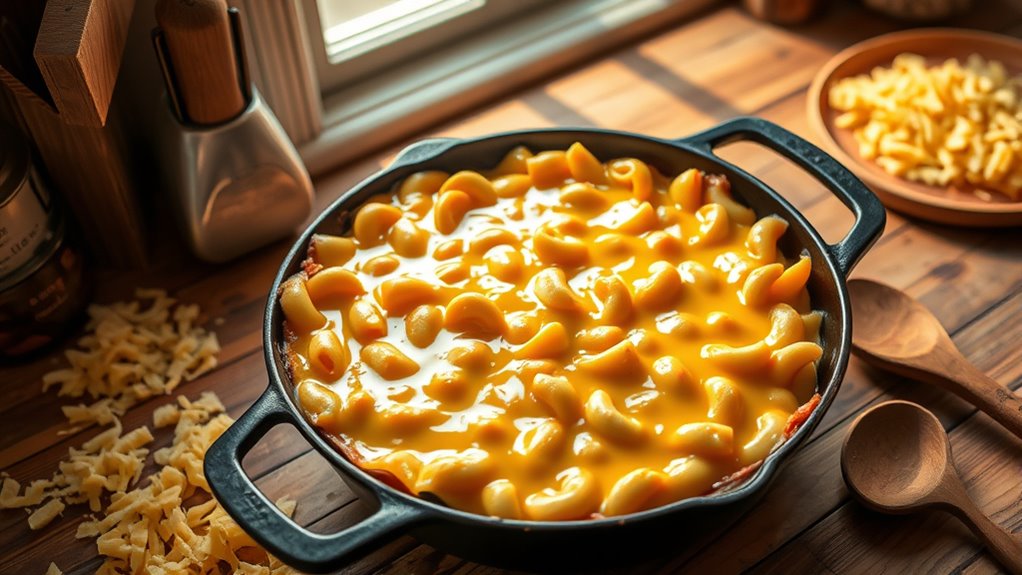 optimal pan size for mac and cheese