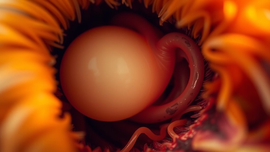 ovary releases yolk first