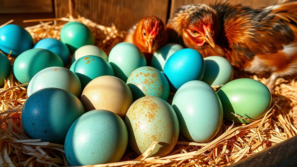 pigment development during shell