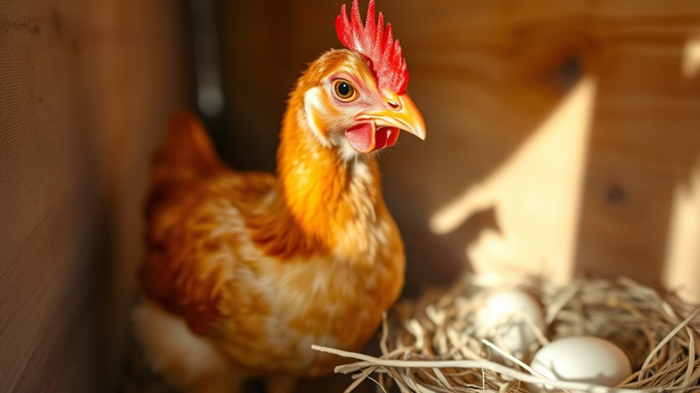 red combs nesting behavior