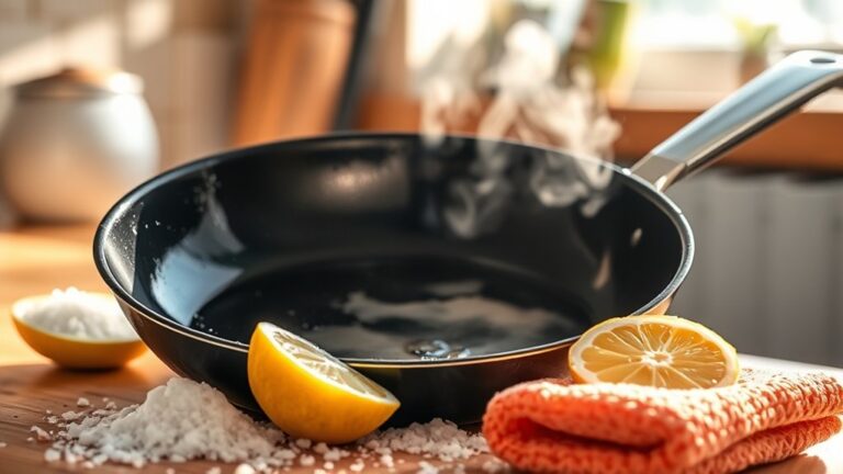 remove burnt oil residue