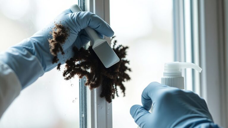 remove mold from window panes