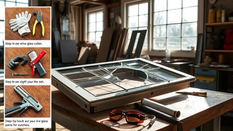 replace shattered double panes