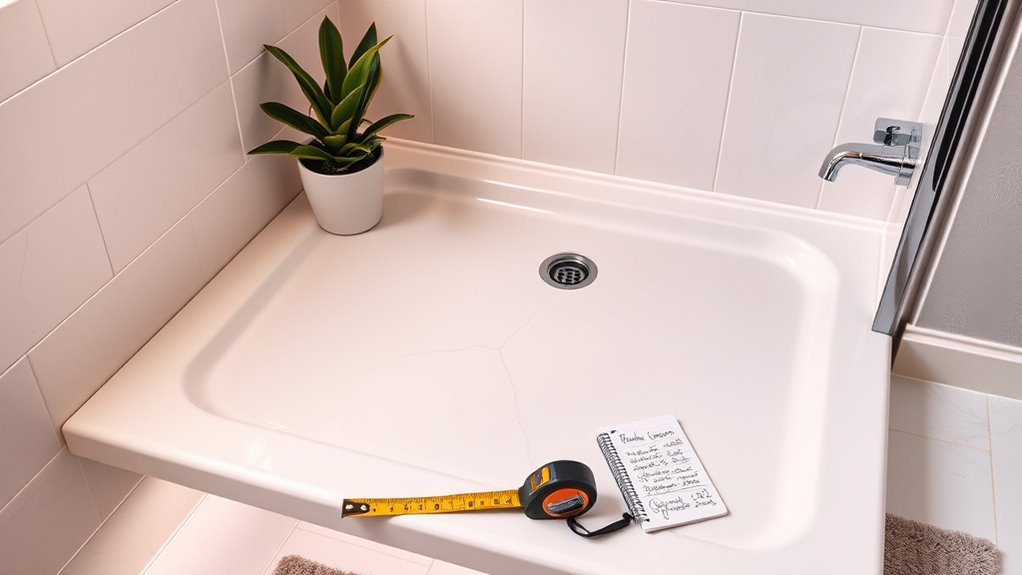 replacement shower pan factors