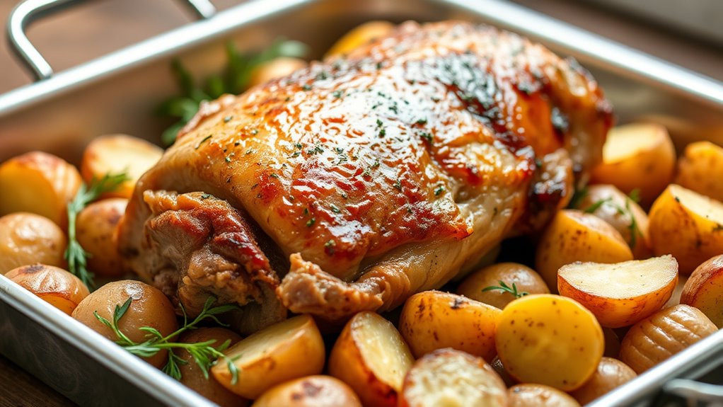 roasted pork with garlic