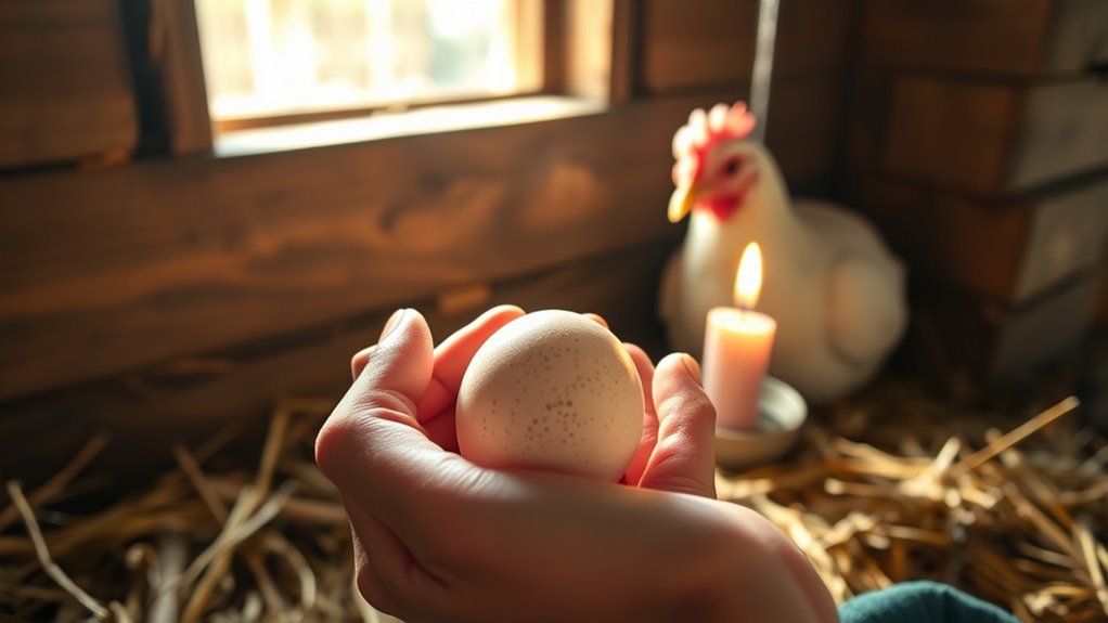 rooster sperm fertilizes eggs